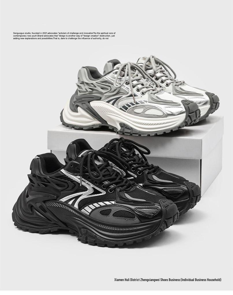 Rattlesnake Mesh Men's Height-Increasing Sport Casual Sneakers - 2025 Autumn Edition