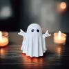 Halloweenská figurka ducha Strašidelná pryskyřičná soška ducha Roztomilé ozdoby ducha Ideální pro vnitřní a verandovou halloweenskou dekoraci Stolní