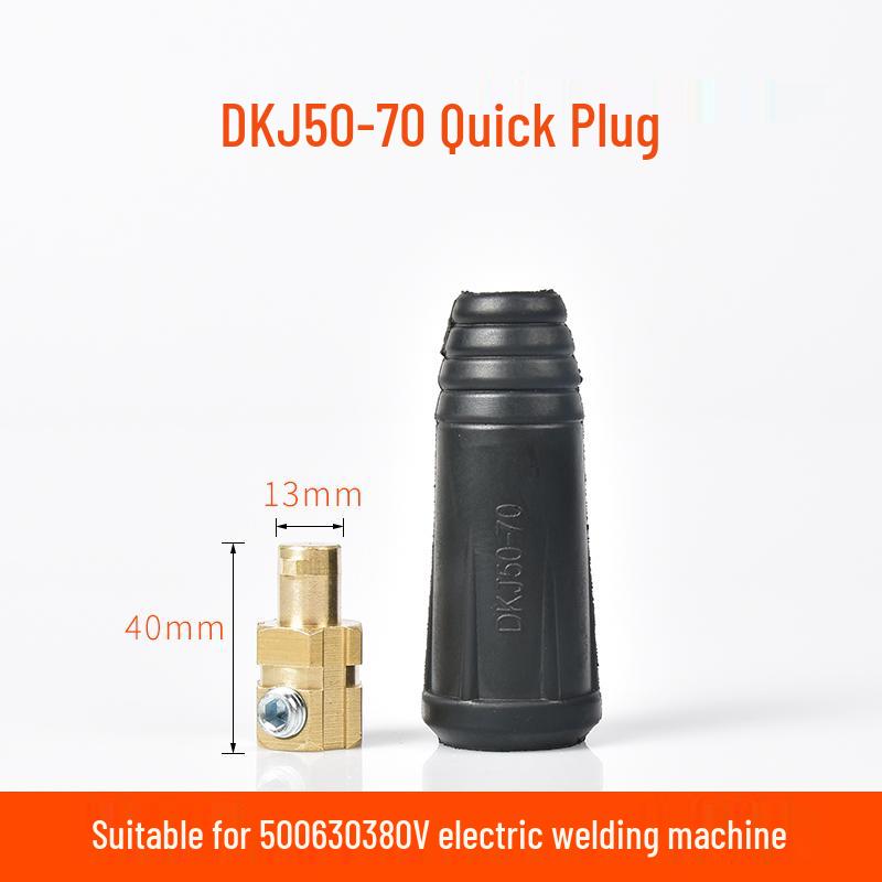Europäisches Schnellkupplungs-Schweißkabelsatz: Reine Kupfer DKJ10-25 Stecker & Buchsen