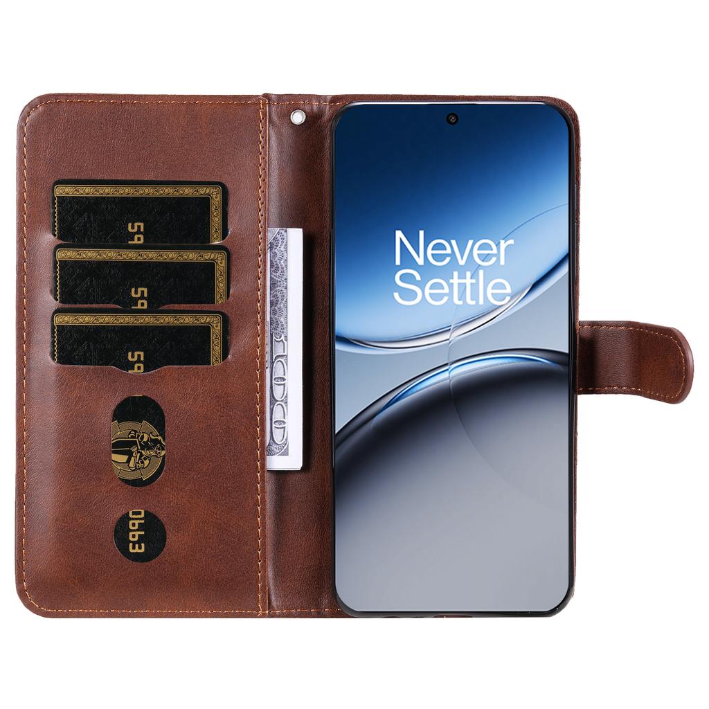 For OnePlus Nord 4 Case Zipper Wallet Calf Texture PU Leather Phone Cover