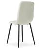 Libra Chair - Beige Fabric / Black Legs X 2