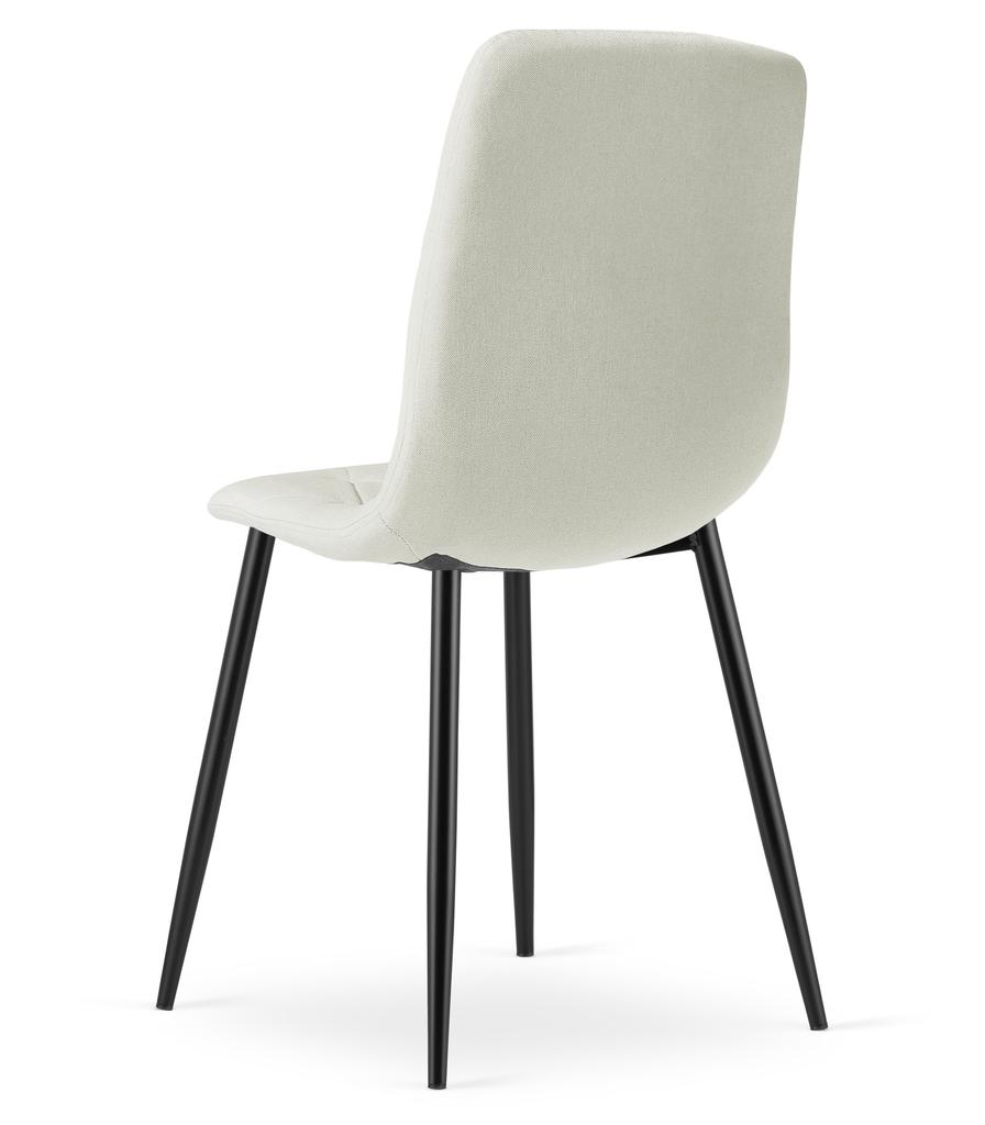 Libra Chair - Beige Fabric / Black Legs X 2