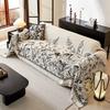 1pc Bohemian Style Sofa Throw Blanket - All-Season Comfort, Pet-Friendly, Dust-Proof Couch Cover with Tassels Sectional Sofa Cover