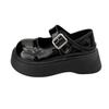 2025 new platform French retro jk college style single shoes small leather shoes women's summer Mary Jane shoes