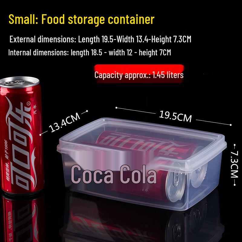 Food Grade Plastic Refrigerator Storage Box with Lid