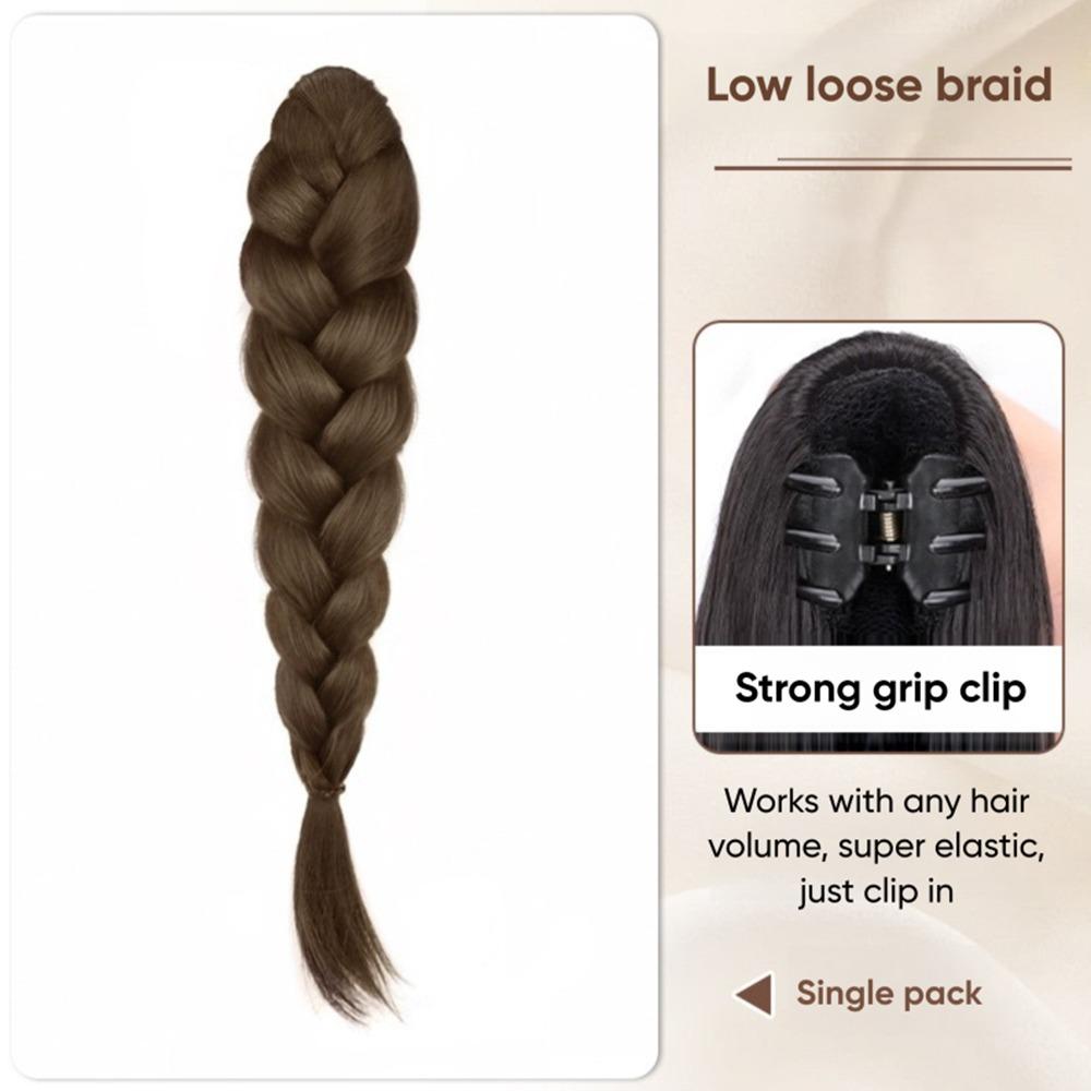 Lange Synthetische Perücke Pferdeschwanz Flauschige Perücke Haarspange Pferdeschwanz Haarnadel für Frauen Haar-Accessoires