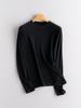 Women's Casual Knitwear: Pure Cashmere Long Sleeve, Round Neck, Loose Style for Autumn and Winter.