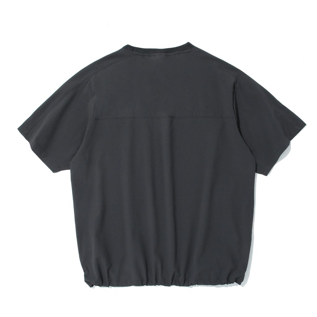 INTERCREW Seersucker Woven Short Sleeve Charcoal Itz2Xm06Acc