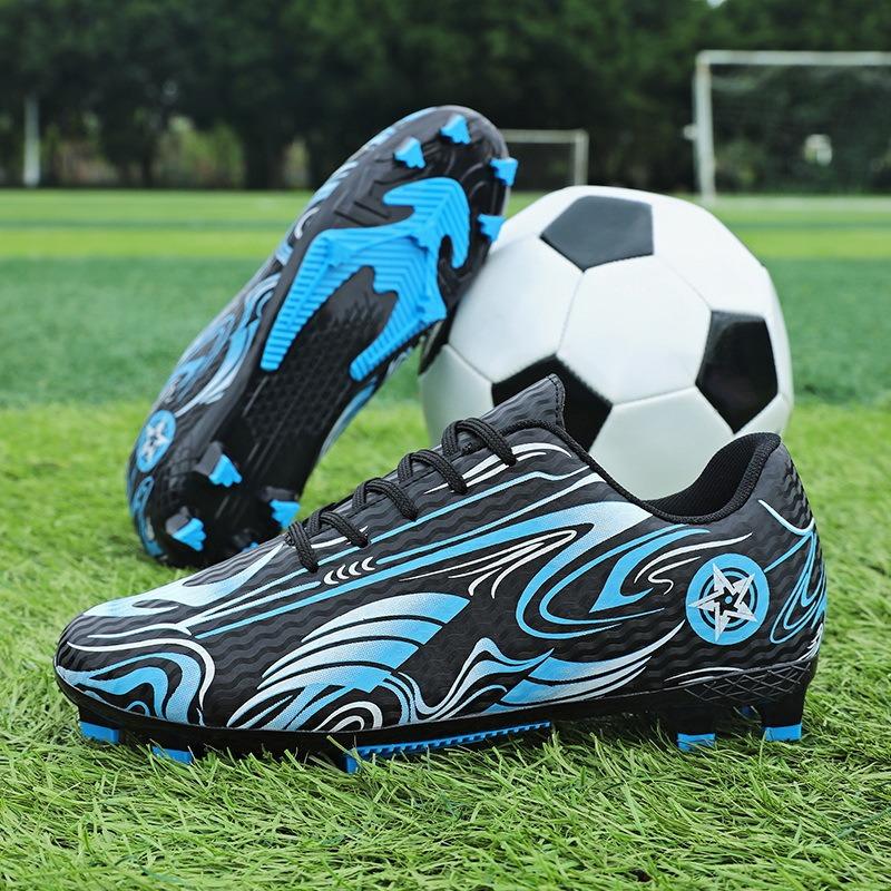 Kids Non Slip Long Short Stud Football Training Shoes