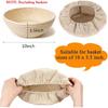 6 Packs Round Bread Proofing Basket Cloth Liner Rattan Baking Dough Basket Cover Natural Rattan Banneton Proofing Cloth(10 Inch)