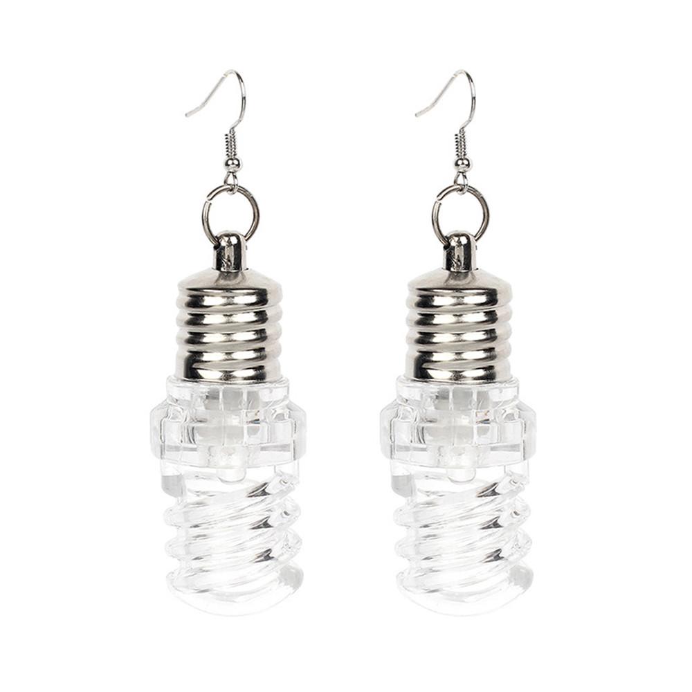 

Светодиодные серьги в форме лампочки Креативные и забавные Подарок другу Декоративные аксессуары