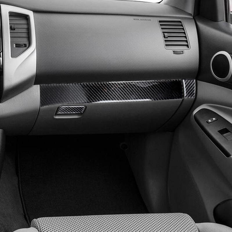 Suitable for 12-15 Toyota Tacoma car interior modified carbon fiber glove box decoration stickers