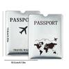 Aluminum Foil Passport Protective Case, Anti-magnetic and Anti-theft Brush, Laser Aircraft Version Passport Holder A-DH