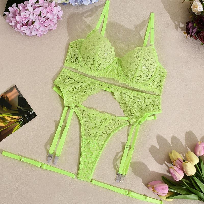 Sexy Steel Rim Bra Lace Fun Underwear Set