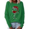 For Women Christmas Print Top Fashion Women's Oversized Clothes O-Neck Tops