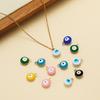 20pcs Stainless Steel 8mm Gold Color Eyes Beads Charms for DIY Necklaces Bracelets Findings Supplies Jewelry Earrings Making