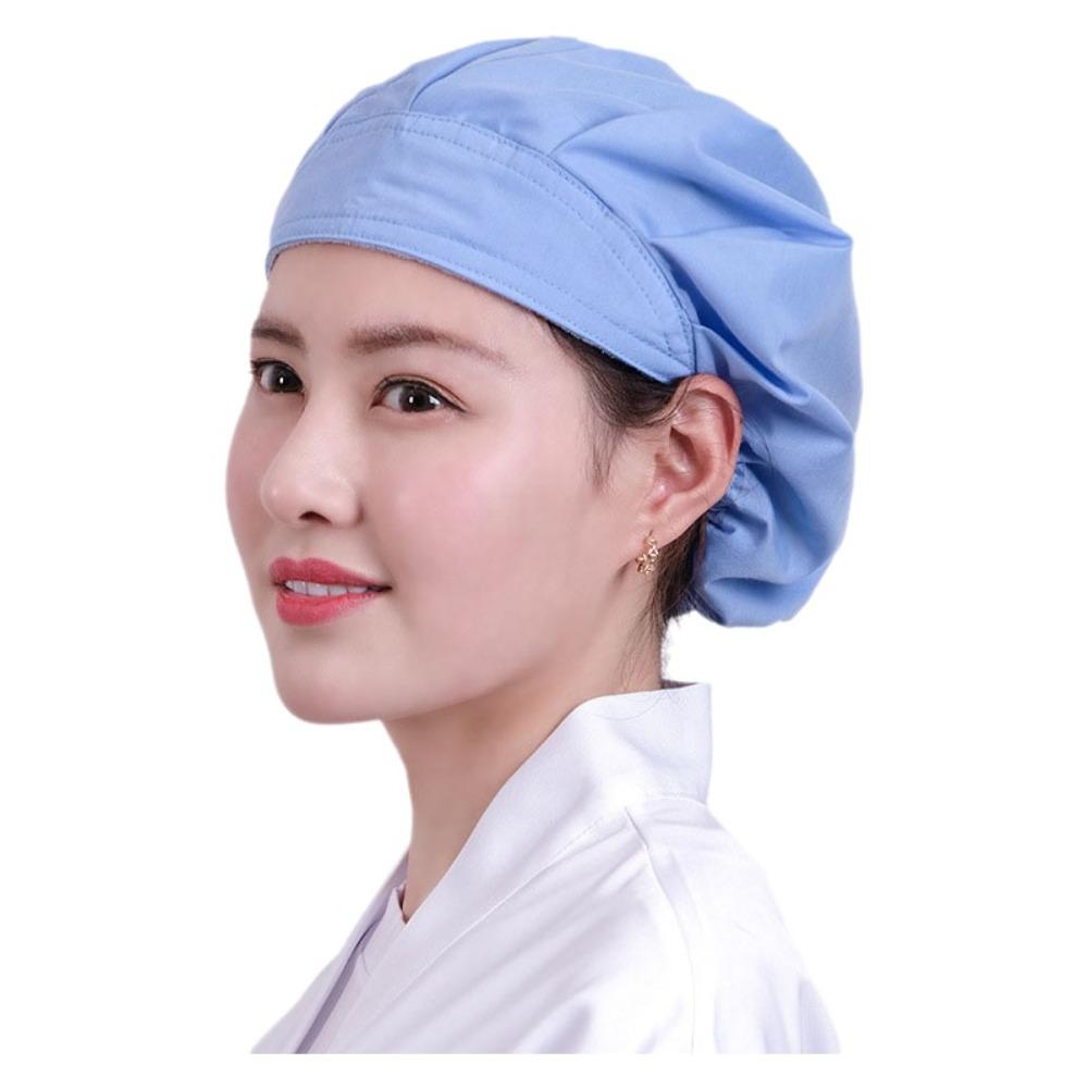

Bundled Hair Wrap Hair Hat Food Service Cook Hat Work Wear Accessories Chef Cap Hotel синий