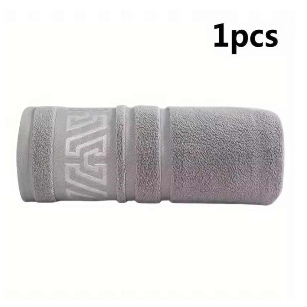 

Очень большое банное полотенце - Быстросохнущее толстое банное полотенце - Плюшевая мягкость для взрослых, спа, спортзала, дома - Элегантный декор для ванной 70x140cm&1pc светло-серый