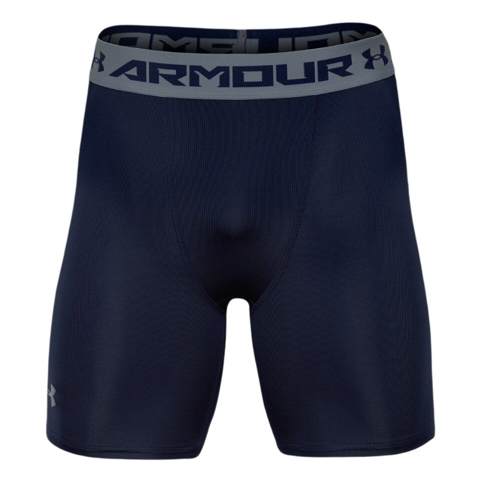 Under Armour HeatGear Moisture-Wicking Comfortable Color-Block Elastic Waist Sports Shorts Men shorts 1257470-410 S