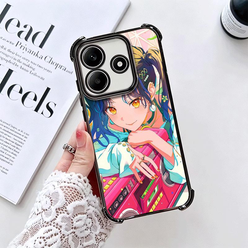 Shiraishi An Music Game Soft Phone Case For Xiaomi Redmi Note 14 15 Pro Plus 13 12 11S 11T 5G 10 9S 9 Plating Anti-Fall Fundas