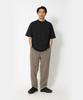 Snow Peak Recycled Cotton Mockneck Size for and Outdoor T-Shirt, XL, BLACK, TS-25SU403 (Suitable Festivals, Camping, Activities)
