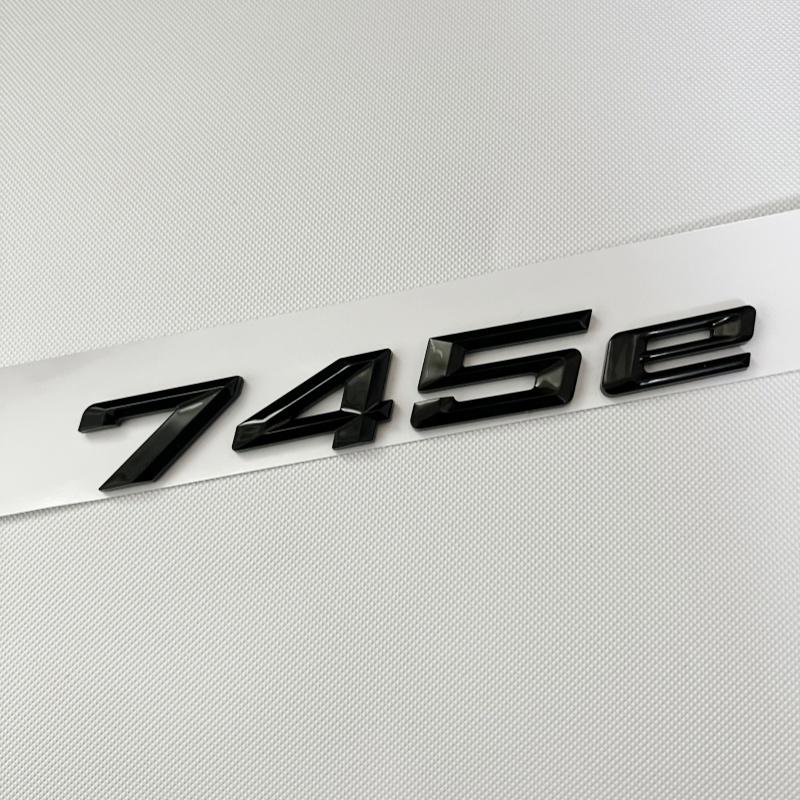 Car Trunk Words Letters Logo Badge Emblem Decals Sticker For BMW 7 Series 730e 740e 745e 750e 760e F01 F02 G11 G12