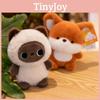 Cute Fox Mini Doll With Plush Pp Cotton Filling Very Suitable Room Decoration
