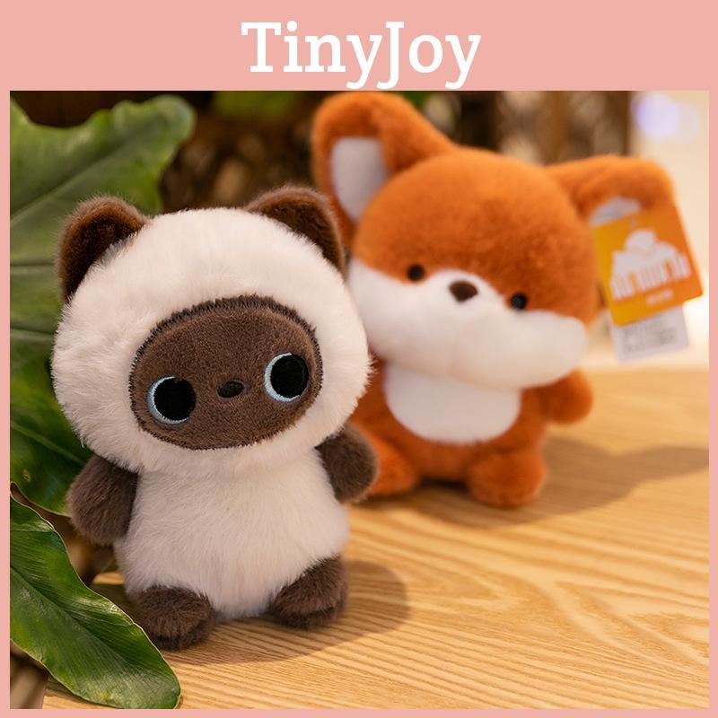 Cute Fox Mini Doll With Plush Pp Cotton Filling Very Suitable Room Decoration