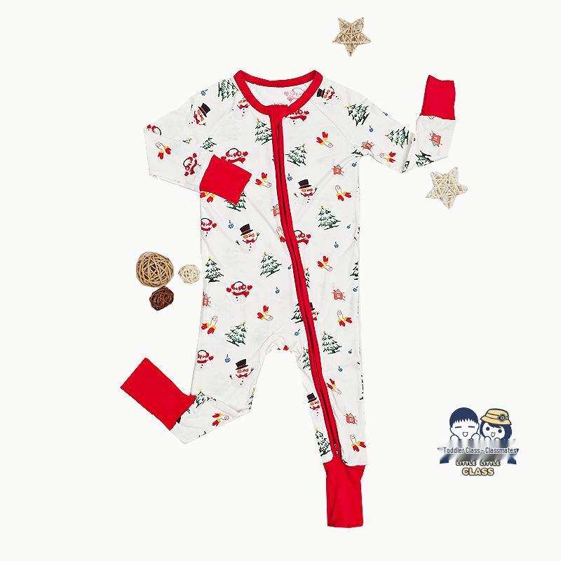 Bamboo Fiber Cartoon Baby Romper Jumpsuit Bodysuit