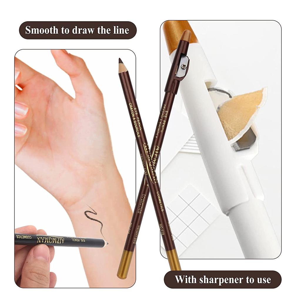 Men's Beard Pencil Edge Hairline Razor Barber Shape Accessories With Sharpener Hair Line Beard Pen Makeup Eyebrow Pencil Hair Styling Eyebrow Tools