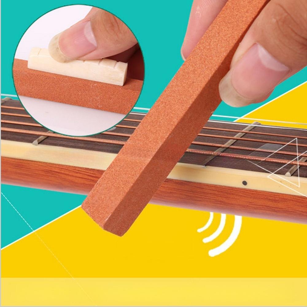 Guitar Nut Sanding Tuning Peg Sanding Stone Fret Sanding Guitar Accessories DIY Bridge Sanding Stone