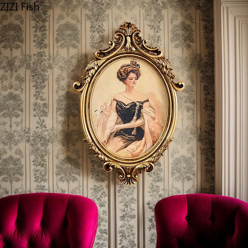 Classical Floral Border Photo Frames Wall-mounted Picture Frame Bedside Table Wedding Anniversary Photo Frame Desk Decoration