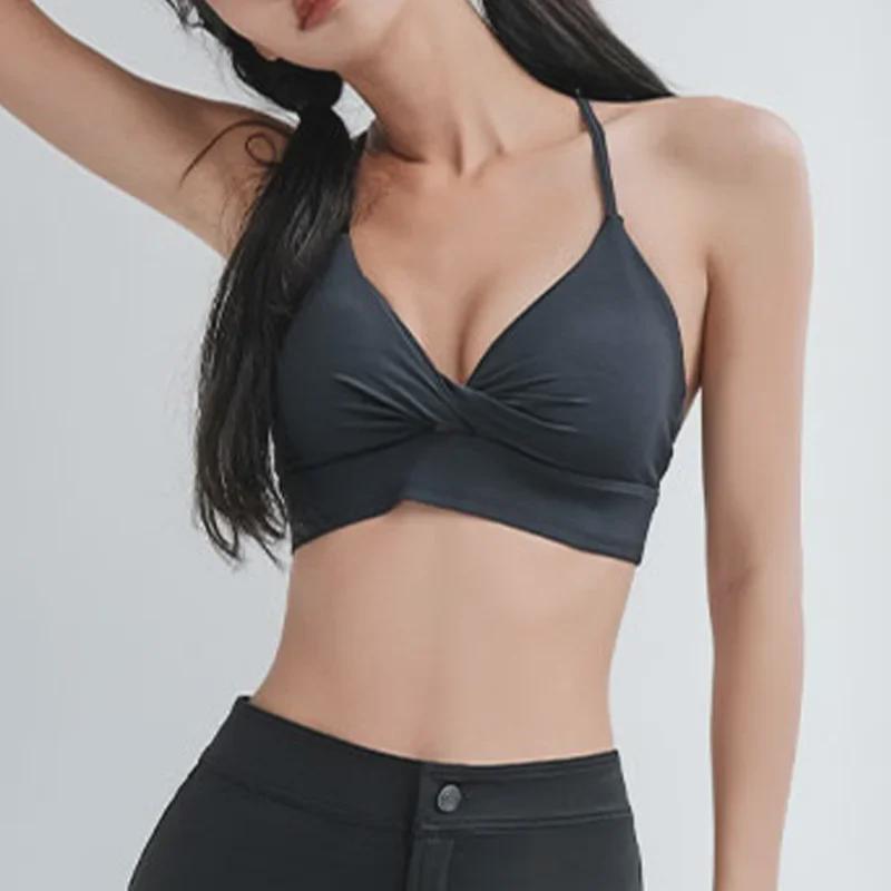 Sport-BH für Damen: Ohne Bügel, Anti-Hänge-Effekt, Seitenstütze, Yoga-Weste, Formverbessernd für Laufen & Fitness