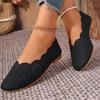 Comfortable Leather Woman Pointed Toe Flats Summer Lady Hollow Out Loafers Women Shoes 2025 Women Flat Loafers Shoes