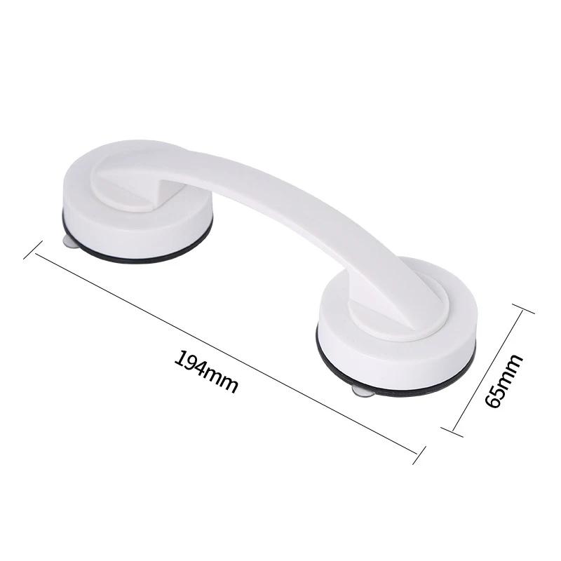 Hot 1/2Pcs Safety Helping Handle Anti Slip Support Toilet Bathroom Safe Grab Bar Handle Vacuum Sucker Suction Cup Handrail
