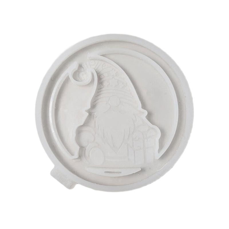 Sturdy Silicone Gnome Hanging Ornament Mold Perfect for Crafting Unique Holiday Ornaments and Home Decorations