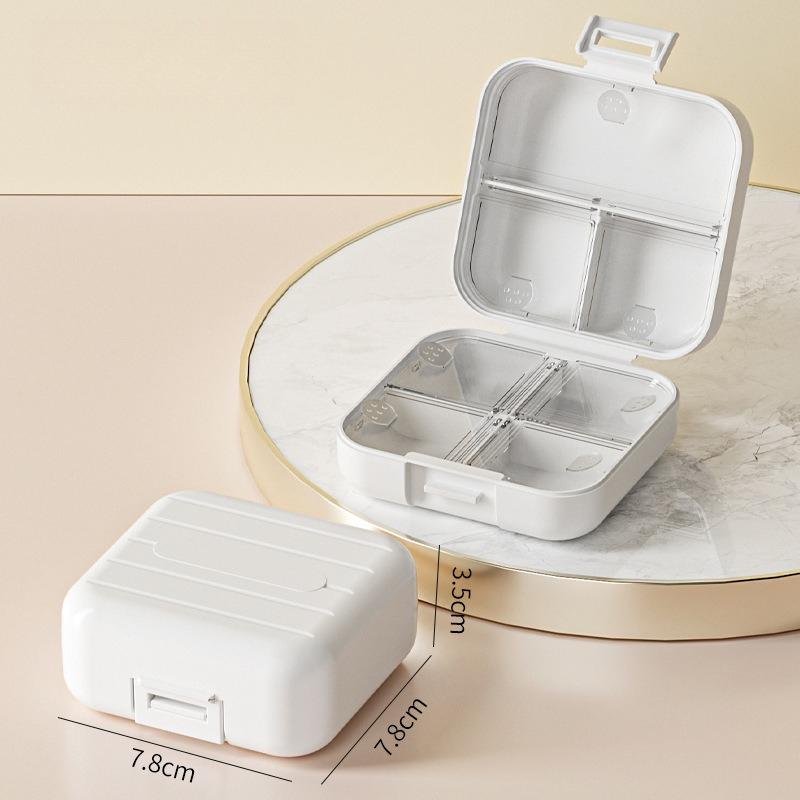 1PC Small Jewelry Storage Box Travel Simple Portable Ring Necklace Earrings Jewelry Grid Storage Box