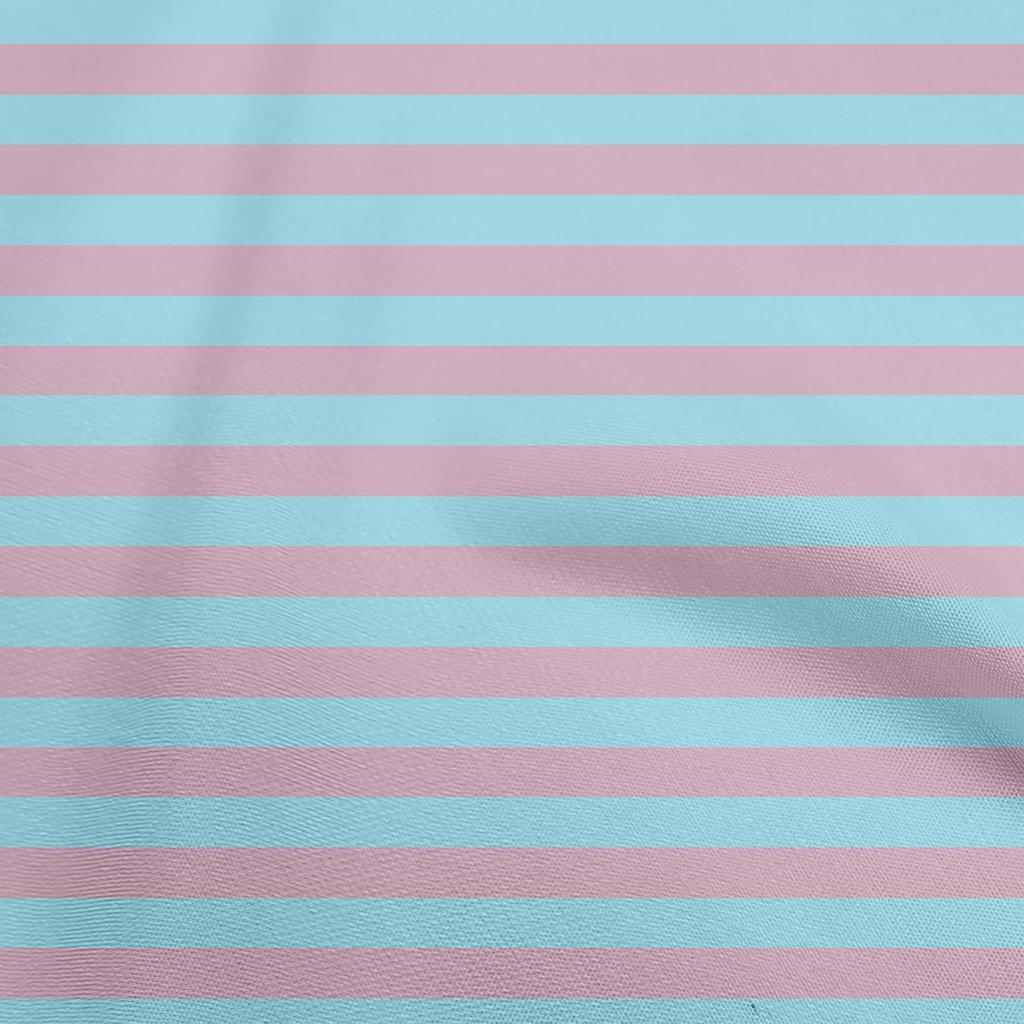 oneOone Cotton Flex Blue Fabric Stripes Quilting Supplies Print Sewing Fabric By The Yard 40 Inch