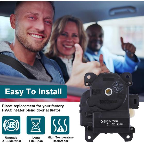 Left Side Wind Door Actuator for 2001-2006 Lexus ES330 ES300, 87106-41051, Climate Control Servo Motor Replacement