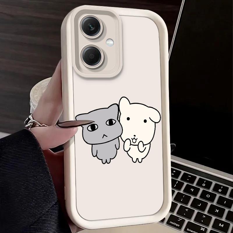 Best Friends Dog Cat Plain Case for Xiaomi Redmi Note 15 14 14S 13 5G 12S 11 10 Pro Plus 15C 14C 13C 12C 12 4G A1 A2 Cover Funda