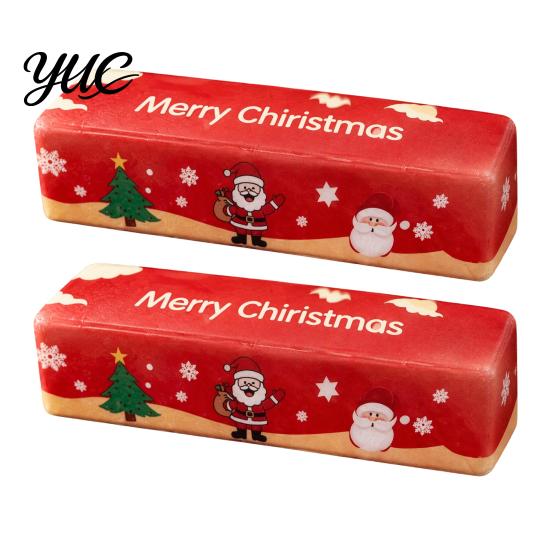 Soft Butter Squeeze Toys Christmas Squishy Fidget Toy, Slow Rising Stress Relief Silent Desk Relievers Xmas Santa Reindeer Sensory Portable