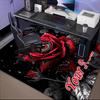 1PC Custom Name Ethereal Rose Eye Theme Floor Mat Ideal for Living Room, Game Rooms, Office, Bedroom, Floor Mat Playful Design