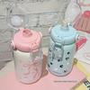 Children'S Stainless Steel Thermos Cup Cute Straw Portable Kettle Simple Design 304 Steel Water Bottle For Kids