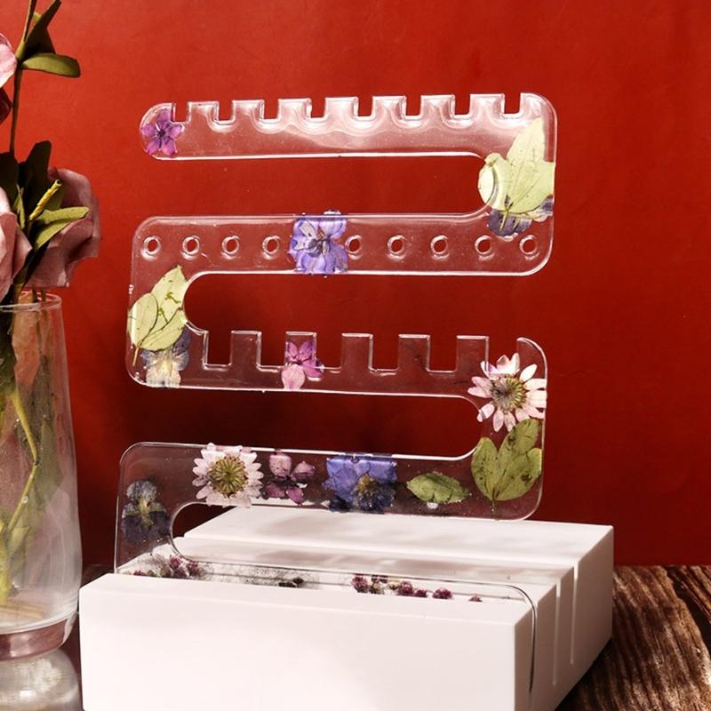 Epoxy Molds for Making Earring Stand Holder Jewelry Organizer DIY Silicone Mold Jewelry Rack Resin Casting Molds Display