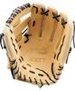 ZETT Winning Road Soft Baseball Pastel Size 4 All-Around Glove, B/Black (3219), (BRGB33510F)