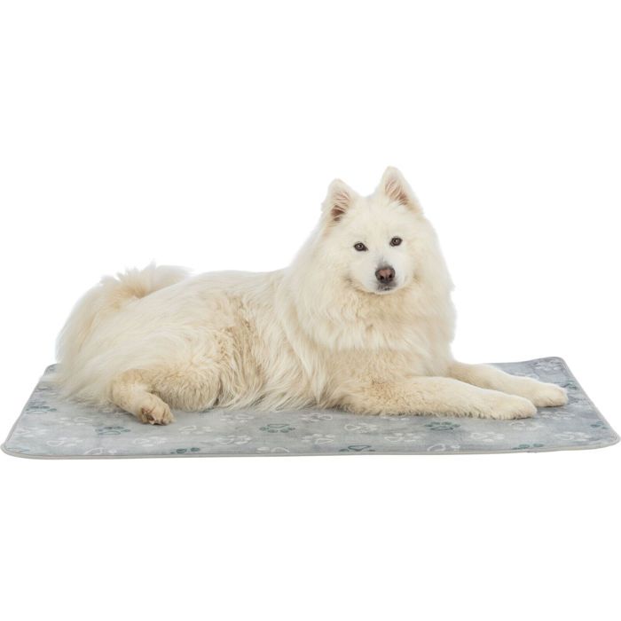 Matelas Pour Chien - TRIXIE - Jimmy Soft - 90x68 Cm - Gris - Intérieur - Carré