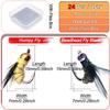 24-72Pcs Artificial Insect Bait Set, with Dry/Wet Flies, Fly Fishing Flies Kit, Fly Assortment Trout Bass Fishing Baits Lures with Fly Box
