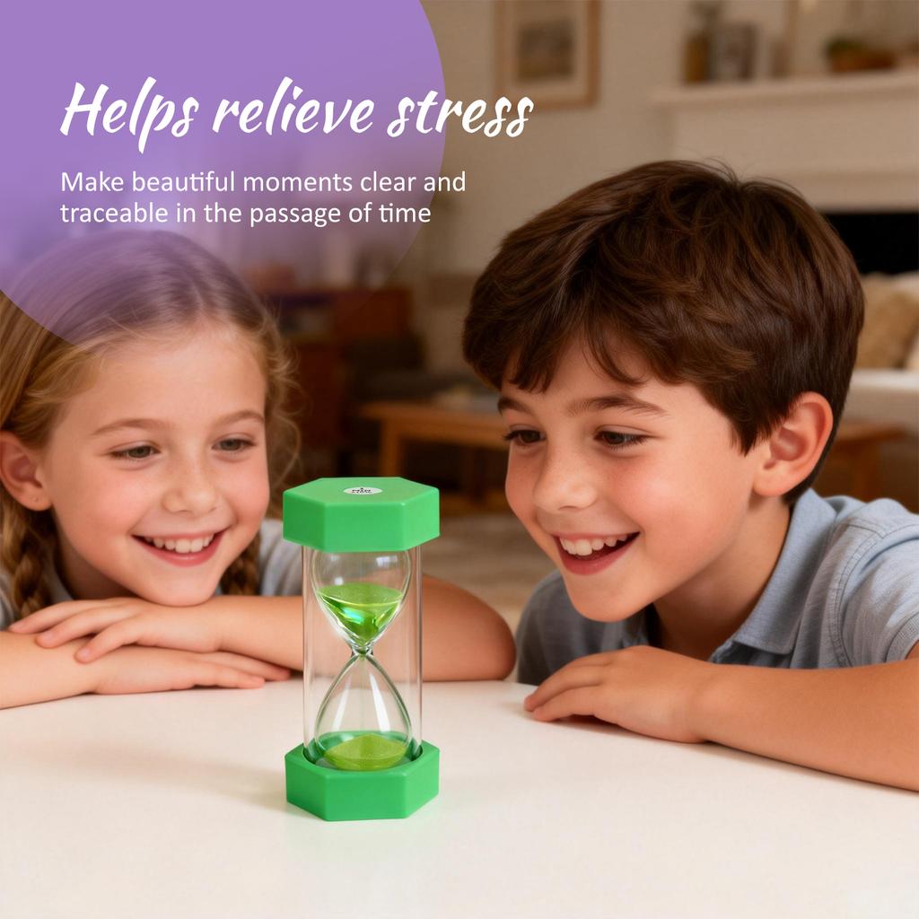 5/6/8Pcs Colourful Hourglass Timer Multi-purpose Hourglass Timers Set Decorative Sand Timer Cooking Timers for Game Study Sports