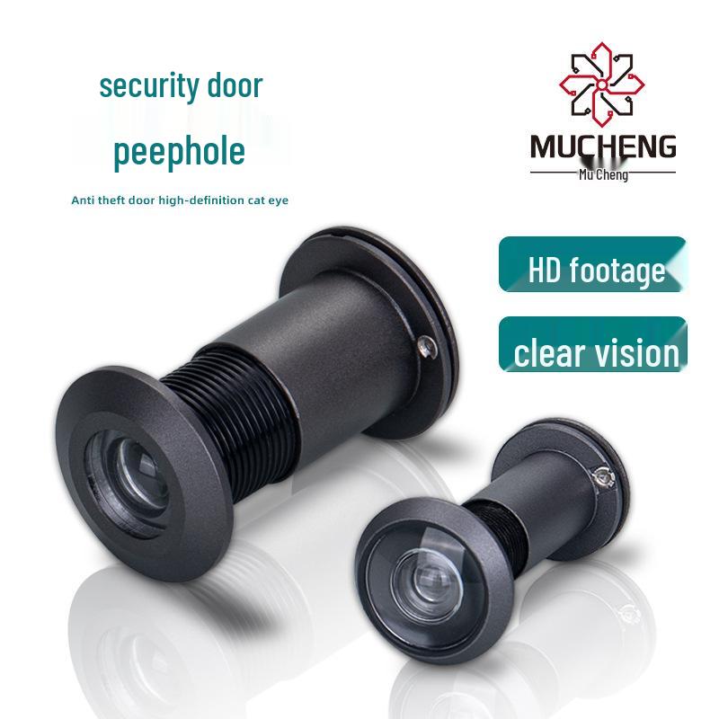 Universal Anti-Theft Peephole: Adjustable Door Viewer for Hotels/Guesthouses, Interior To Exterior View, Anti-Pry Design.