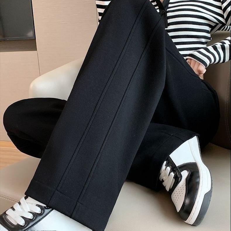 Womens Plus Size Spring Joggers Loose Fit High Waisted Sweatpants Casual Straight Leg Pants